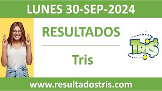 Resultado del sorteo Tris del lunes 30 de septiembre de 2024 [upl. by Aned]