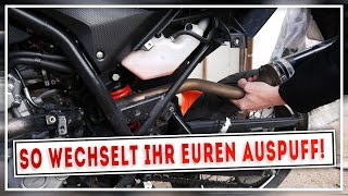 SO WECHSELT IHR EUREN AUSPUFF  Tutorial  WR125X  MOTOP [upl. by Hut]