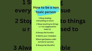 How to ve a non toxic person explore trending trendingshorts [upl. by Haney]