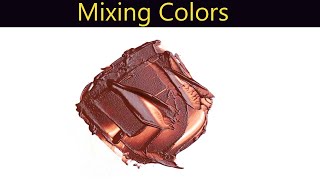 How To Make Mahogany Brown Color Paint  Mixing Colors [upl. by Frazier]