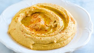 Easy Hummus Recipe  Better than storebought [upl. by Ellerahc]