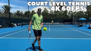 Alexander Zverev Court Level Practice 2024  Groundstrokes Serves amp Volleys 4K 60FPS [upl. by Nirroc]