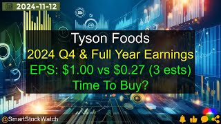 Beat Expectations Tyson Foods  2024 Q4 amp Full Year Earnings Analysis [upl. by Showker]