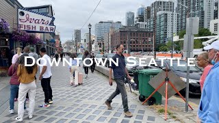 WALKING Downtown Seattle Washington  Waterfront [upl. by Noitsuj]