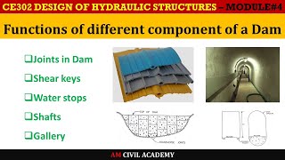 DHS Module4 Part08 Functions of different components of a Dam [upl. by Endor549]