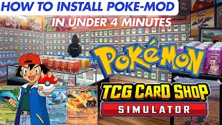 How To Install Pokemon Mod v44 For TCG Card Shop Simulator  IN UNDER 4 MINUTES [upl. by An750]