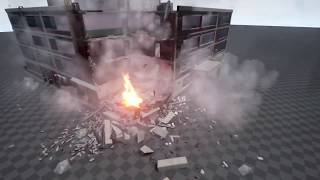 Destructible building UE4 for multiplayer [upl. by Neillij]