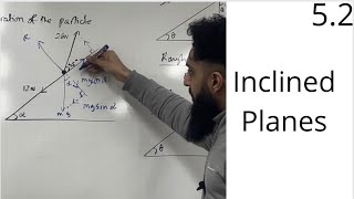 Edexcel A Level Maths 52 Inclined Planes [upl. by Anavlis]