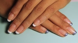 How to give yourself a french manicure with scotch tape and a penny [upl. by Rosio]