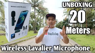 Wireless Lavalier Microphone quotUNBOXINGquot for Android Phone Type C and iPhone  By Richard Cabile [upl. by Linnell]