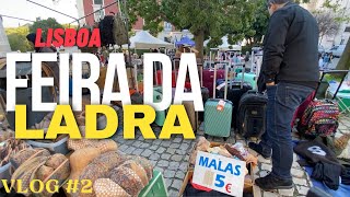 FEIRA DA LADRA em Portugal 🇵🇹 VLOG Flea Market in Lisboa [upl. by Moscow238]