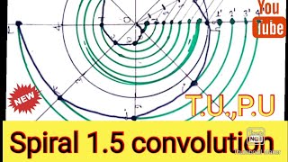 spiral 15 convolution with pitch equal to 40mm Engineering drawingIOEsanjay64official ioe [upl. by Htedirem63]