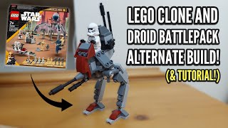 Lego Clone amp Droid Battle Pack Alternate Build amp Tutorial [upl. by Dougherty]