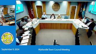 Wytheville Town Council  September 9 2024 [upl. by Gelb]