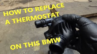 BMW 328xi how to thermostat [upl. by Weylin]