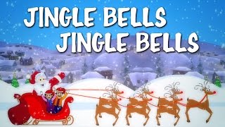 Jingle Bells Jingle Bells  Popular Christmas Carols With Lyrics  Songs For Kids [upl. by Atiuqin865]