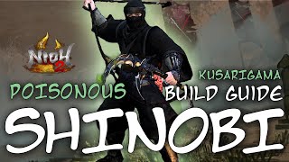 Nioh 2 Builds Poisonous Shinobi Kusarigama [upl. by Westlund771]