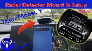 Radar Detector Mount Setup in my Tesla Model Y [upl. by Catina]