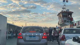 Port Saidamp Port Fouad city’s ferry معديه بورسعيد وبورفؤاد [upl. by Amalbergas]