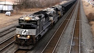 Busy Day on the NS Fort Wayne Line in Conway and Leetsdale PA  December 2015 [upl. by Aener]