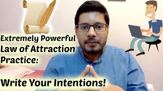 Powerful Law of Attraction Technique  Write Your Intentions  Manifest Faster  Tips and Tricks [upl. by Fatimah]