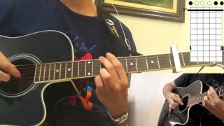 Hillsong Oceans Where Feet May Fail  Lesson amp Cover Easy Mode TABS [upl. by Kopple]