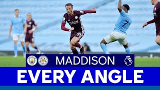 EVERY ANGLE  James Maddison Goal vs Man City  202021 [upl. by Karl888]