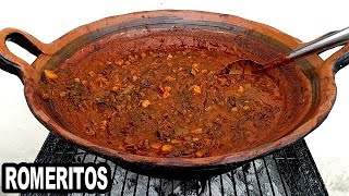 Receta de ROMERITOS con Mole y Camarón SUPER FACIL Y DELICIOSOREVOLTIJO CRIS EN LA COCINA [upl. by Nybor]