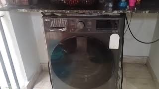 lg 9 kg front load washing machine demo live result [upl. by Eyot]