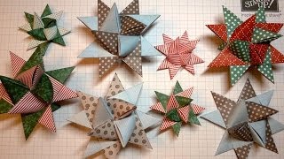 Fröbelstern  How to make an Origami Froebel Star [upl. by Campball]