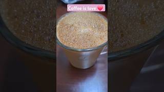 Hot milk coffee at home  Coffee without Coffee maker frothy yummy Coffee warmcup staycaffeinated [upl. by Ahsatak207]