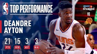 Deandre Ayton PATROLS the Paint in 2nd Preseason Game [upl. by Cleasta]