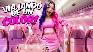 24 HORAS VIAJANDO DE UN COLOR😱  Susy Mouriz [upl. by Lorita]