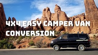 Vanlife Tour Simple Camper Van Conversion in 1994 Mitsubishi Delica Space Gear L400 [upl. by Nace406]