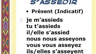 Verbe SASSEOIR  SASSOIR au présent de lindicatif [upl. by Viviyan130]