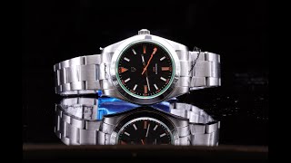 Pagani Design Milgauss 閃電針 綠玻璃 [upl. by Galvan]