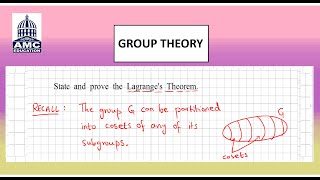 State and prove Lagranges Theorem [upl. by Rockefeller]