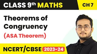 Theorems of Congruency ASA Theorem  Triangles  Class 9 Maths Chapter 7 [upl. by Mohammed590]