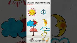 Easy number drawing tutorial for beginners shortvideo art viralvideo shortsfeeds drawing [upl. by Rinee566]