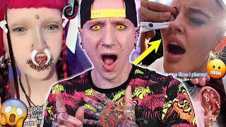 SHOCKING Piercing At Home Tutorial  New TikTok Piercing Fails 30  Roly [upl. by Alenoel]