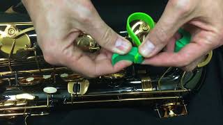 Taishan Bari Sax using Key Leaves sax key props to stop sticky G sax pad [upl. by Nolie]