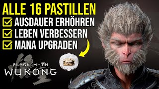 Black Myth Wukong  Alle Pastillen  Medizinisches Mahl Trophäen Guide deutsch [upl. by Cyb]