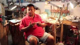 Difference between craft work and handmade jewelry by George Francis Navajo silversmith [upl. by Leakcim431]