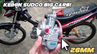 KEIHIN SUDCO 28mm Carburetor Install  Honda Nice 125  ZAFER [upl. by Noskcaj258]