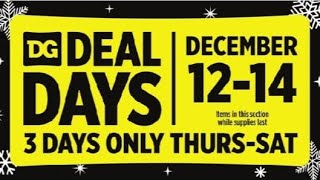 Dollar General Deal Days Double dip 3 Day ONLY Sale 12121214 [upl. by Oettam282]