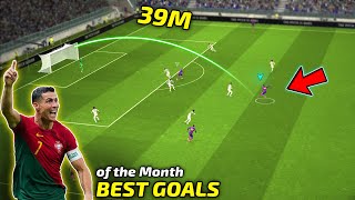 TOP 10 GOALS OF THE MONTH  efootball 2024 [upl. by Aynatahs635]