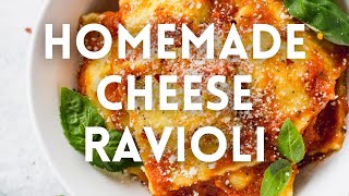 Homemade Cheese Ravioli [upl. by Terrena]