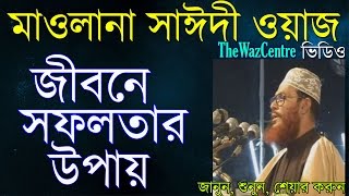 জীবনে সফলতার উপায় Mawlana Delwar Hossain Saidi Waz। [upl. by Ateikan671]