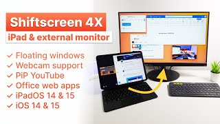 iPadOS 15 external monitor support with Shiftscreen 4X — Release update [upl. by Marian]