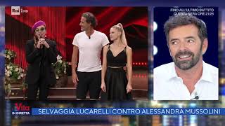 Ballando con le stelle Selvaggia Lucarelli VS Alessandra Mussolini  La vita in diretta 201021 [upl. by Hamann]